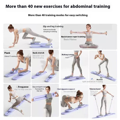 Planche de fitness Pilates multifonctionnelle avec équipement d'entraînement