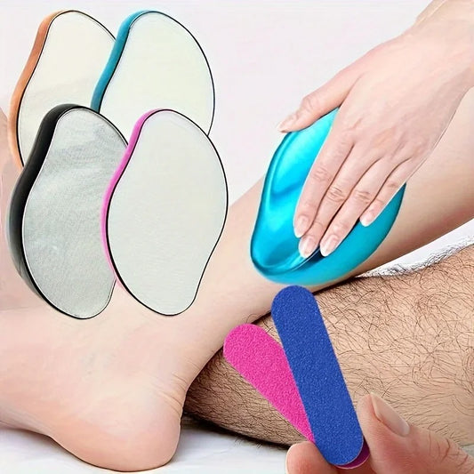 Gomme Épilatoire en Cristal – Outil d’Épilation Réutilisable et Sans Douleur