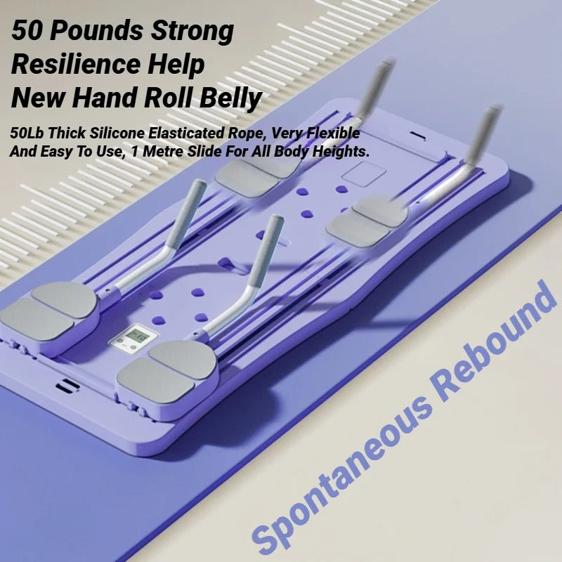 Multi-Use Fitness Wheel and Board for Home Workouts, Full Body Training Equipment for Men and Women