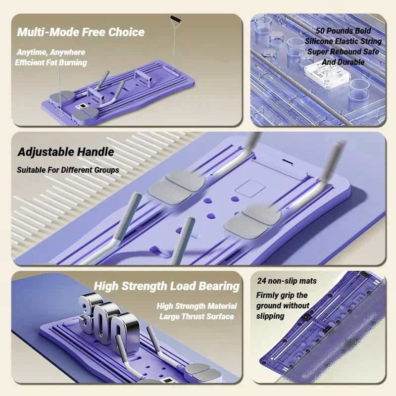 Roue et planche de fitness multi-usages pour les entraînements à domicile, équipement d'entraînement complet pour hommes et femmes